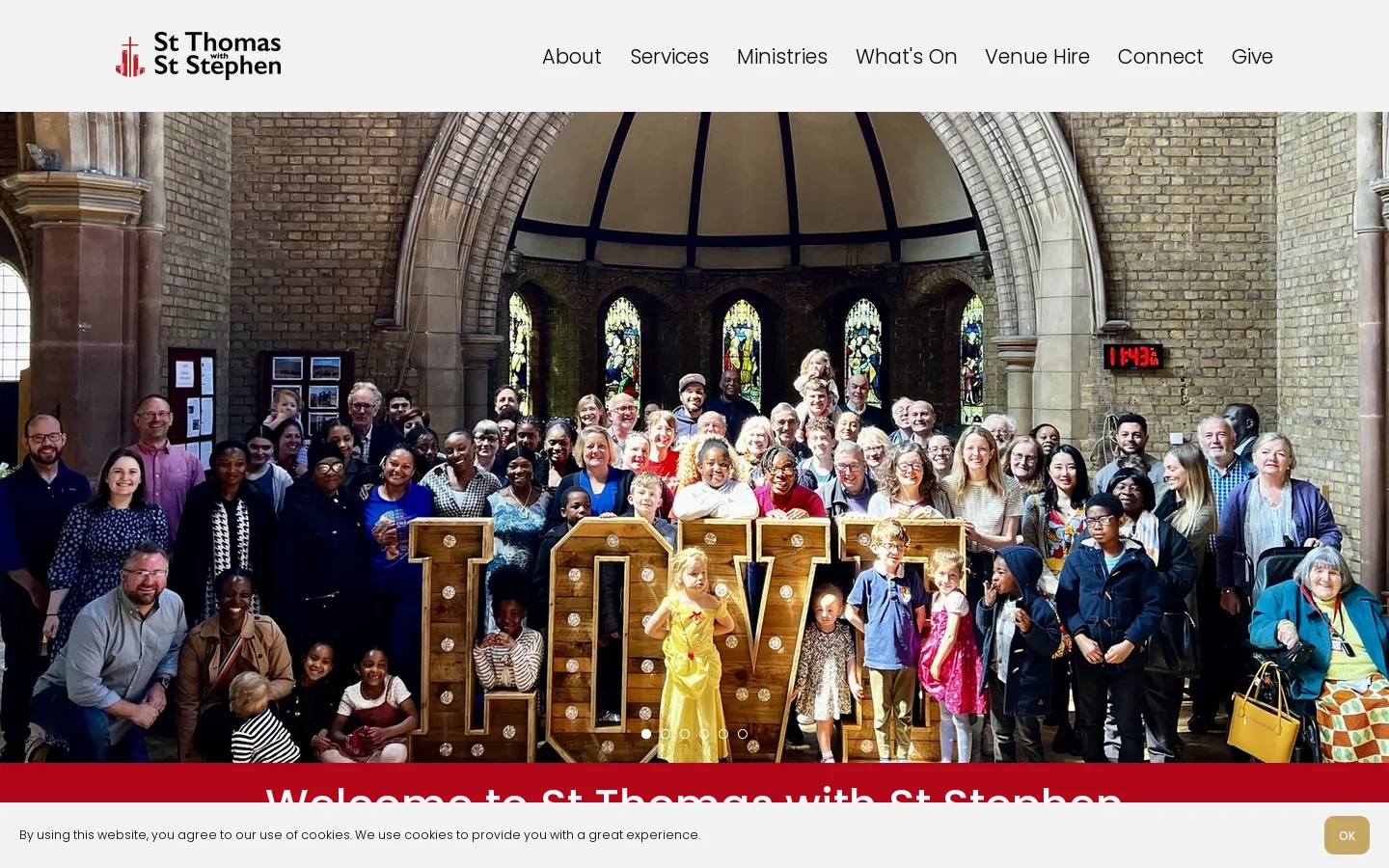St Thomas with St Stephen Church in Balham, Streatham Hill & Clapham Park Homepage screenshot