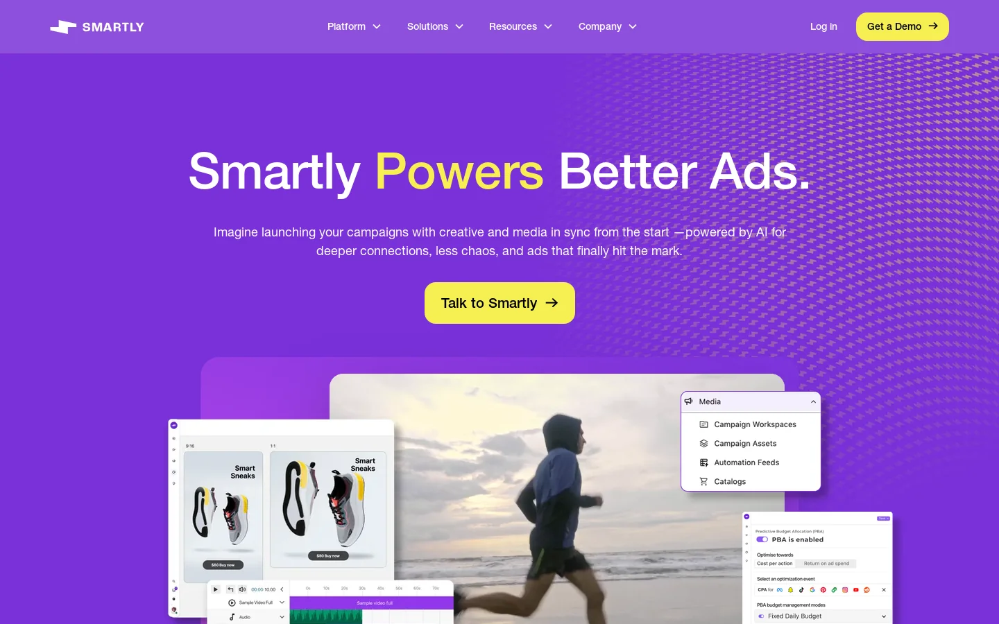 Smartly Homepage screenshot