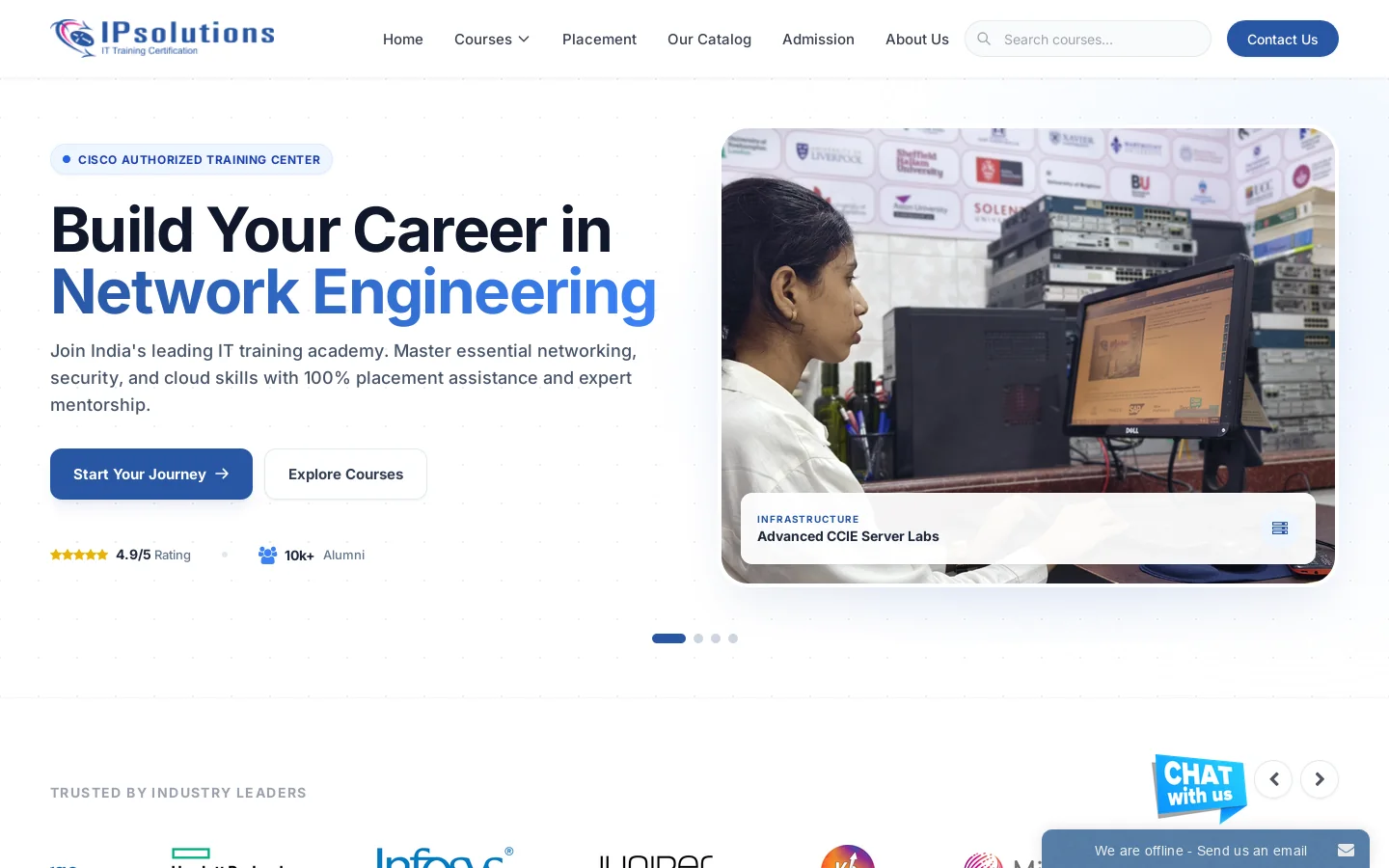 IPsol Homepage screenshot