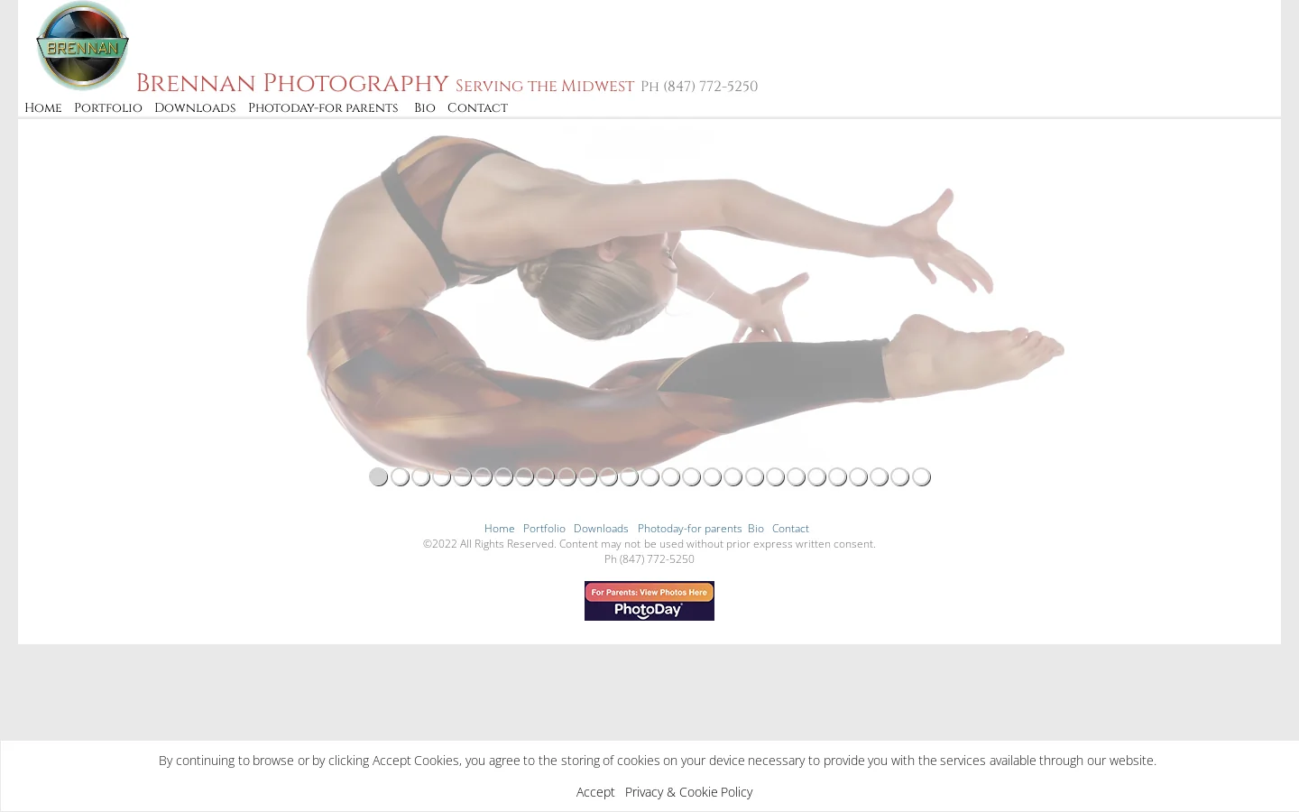 Brennan Photography Homepage screenshot