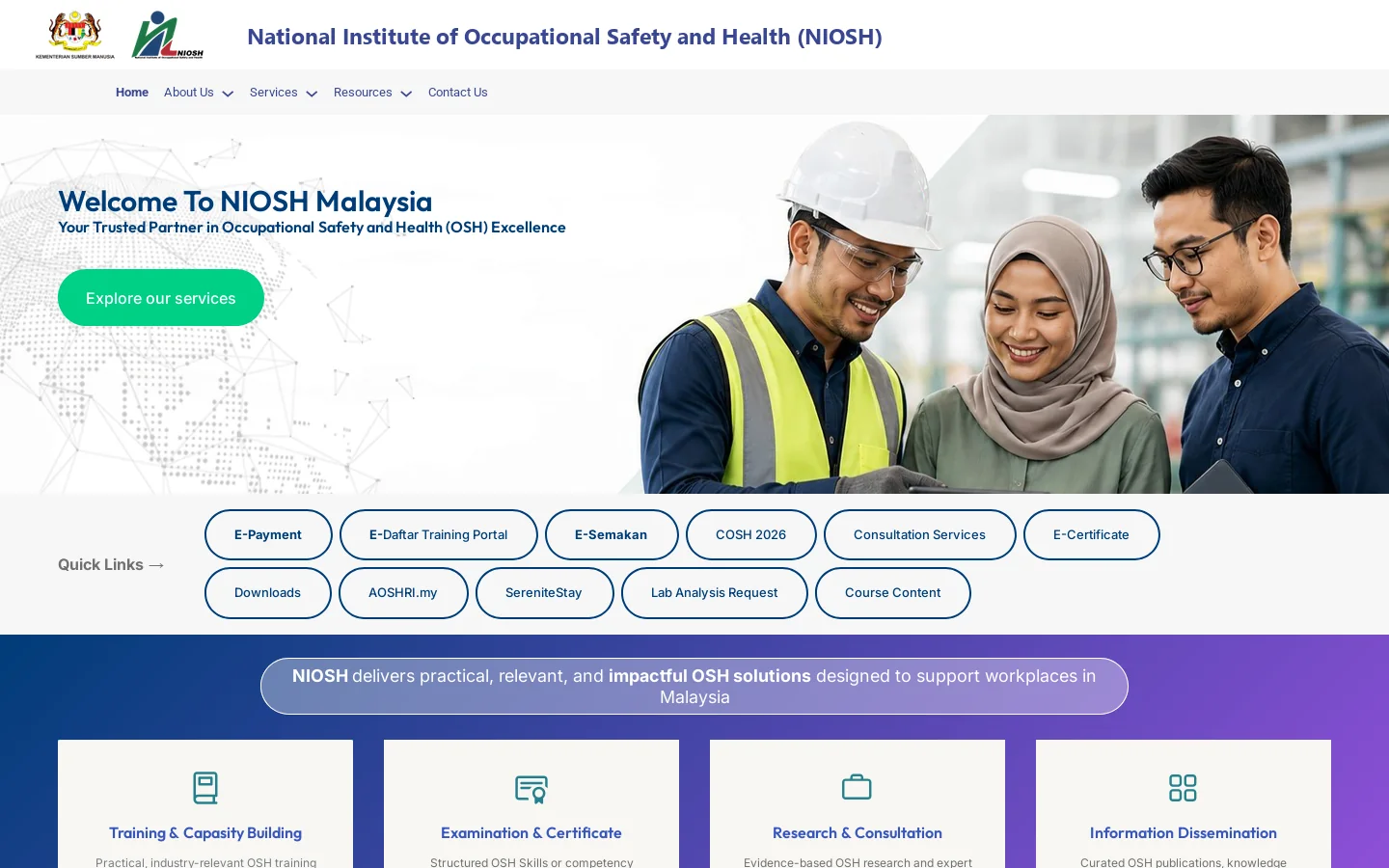 National Institute of Occupational Safety and Health (NIOSH) – Shaping the Future of Work, Together for Well-Being Homepage screenshot