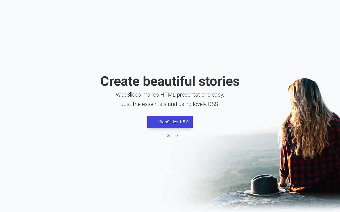 WebSlides Homepage screenshot