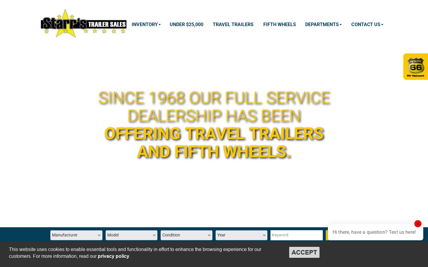 Pennsylvania RV Dealer | RV Sales, Service & Parts | Brockway, PA Homepage screenshot