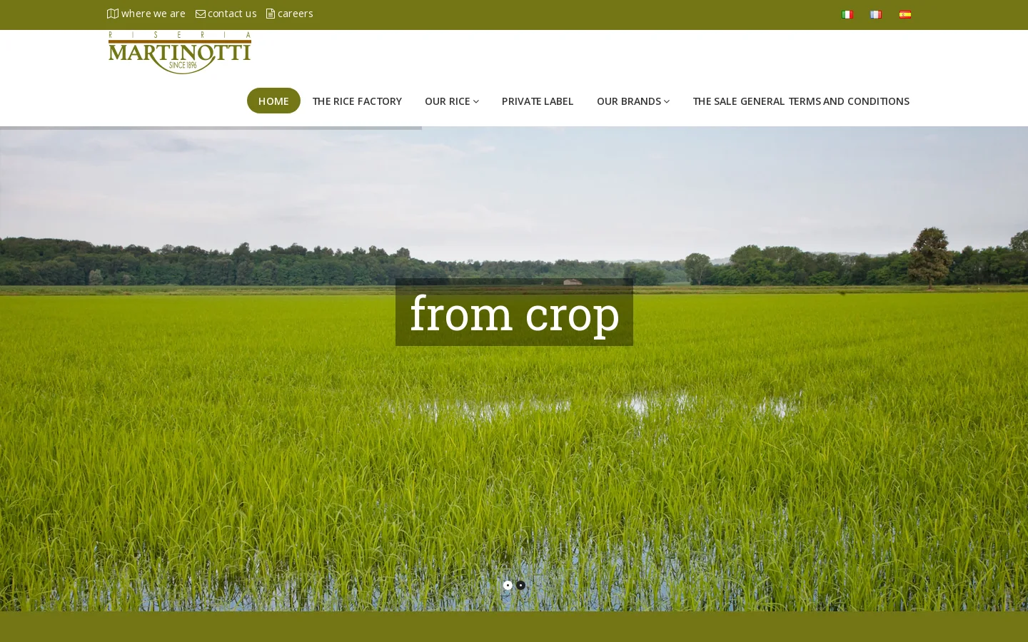 Riseria Martinotti Homepage screenshot