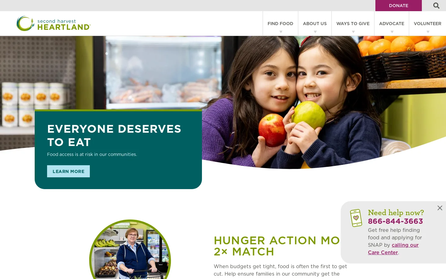 2harvest.org Homepage screenshot