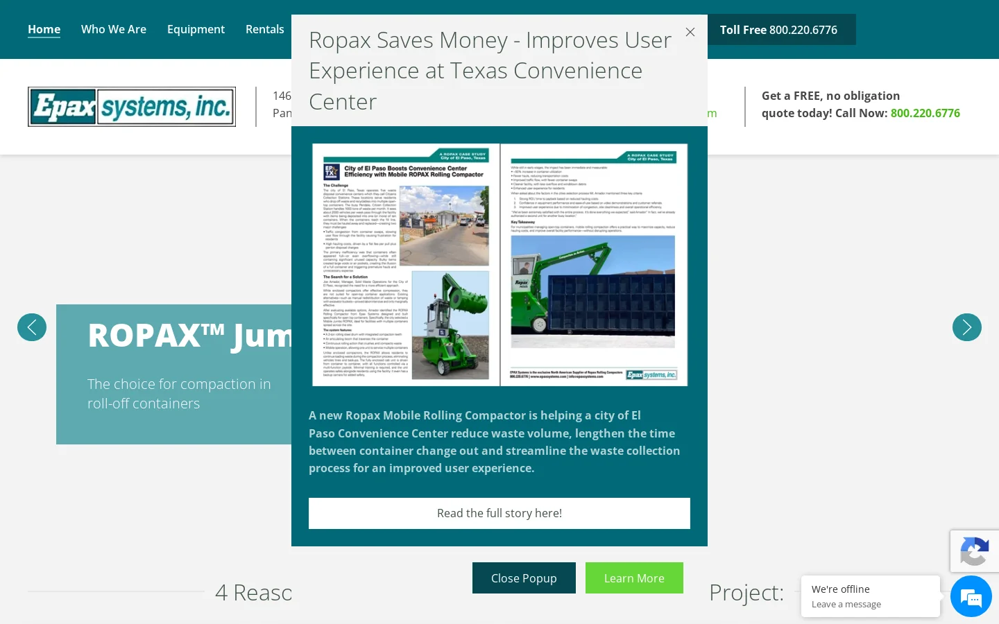 The Epax Systems - Home Homepage screenshot