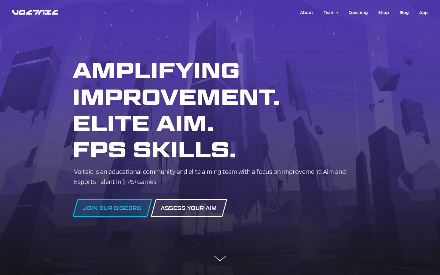 Voltaic Homepage screenshot