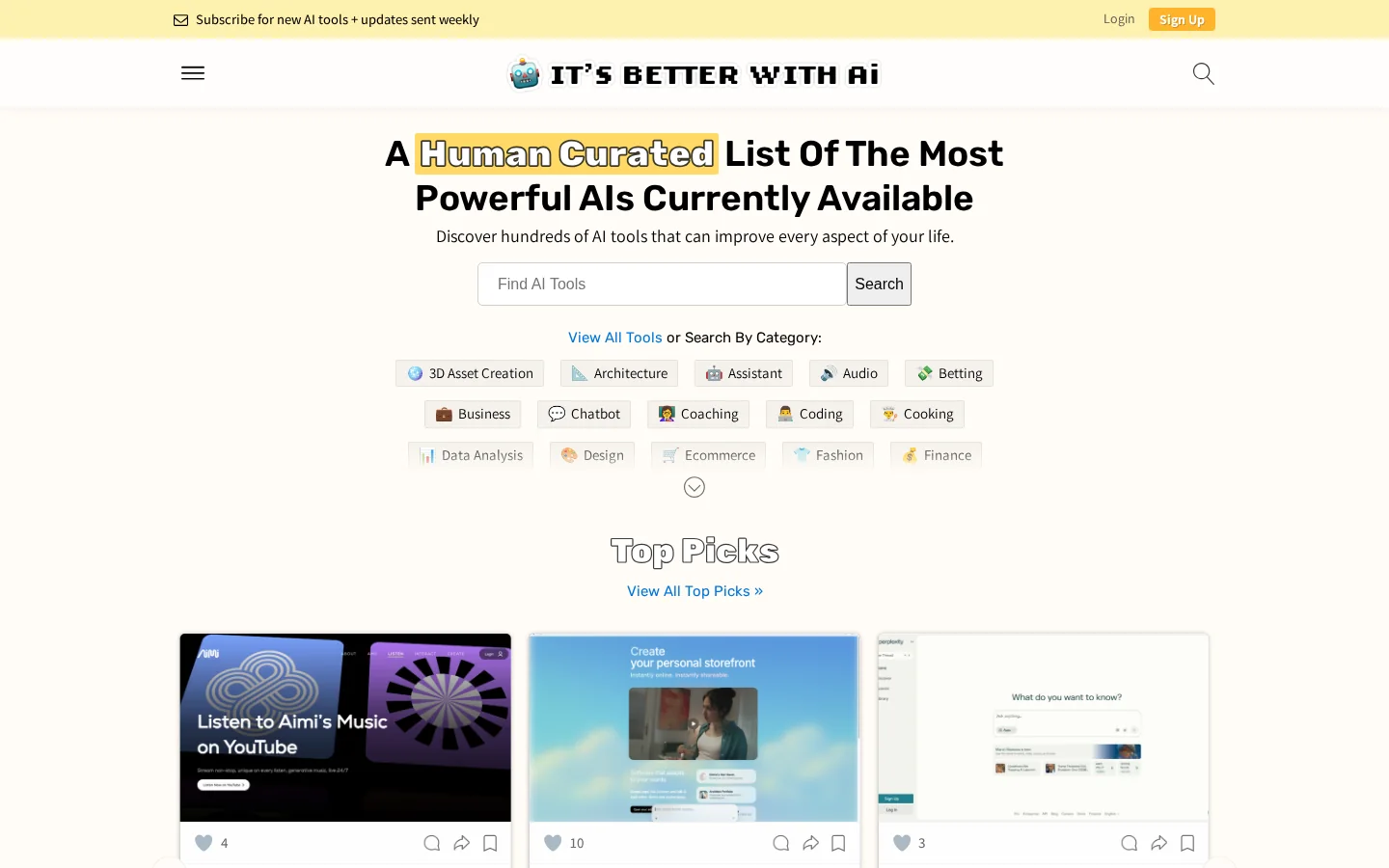 It's Better With AI Homepage screenshot