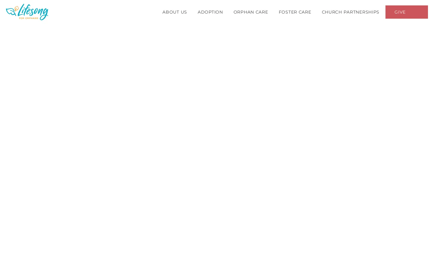 Lifesong for Orphans Homepage screenshot