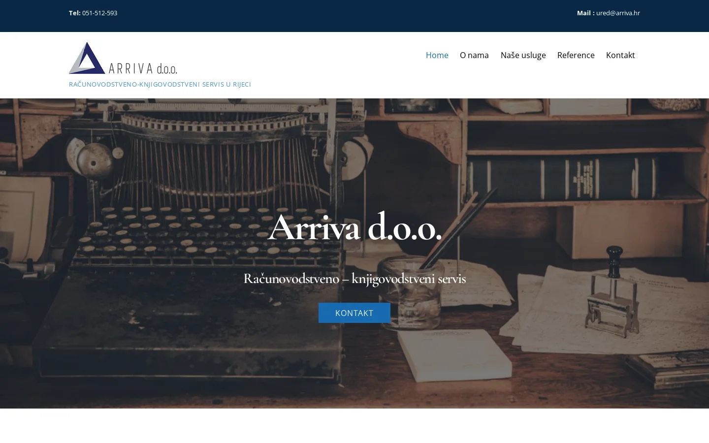 Arriva.hr Homepage screenshot