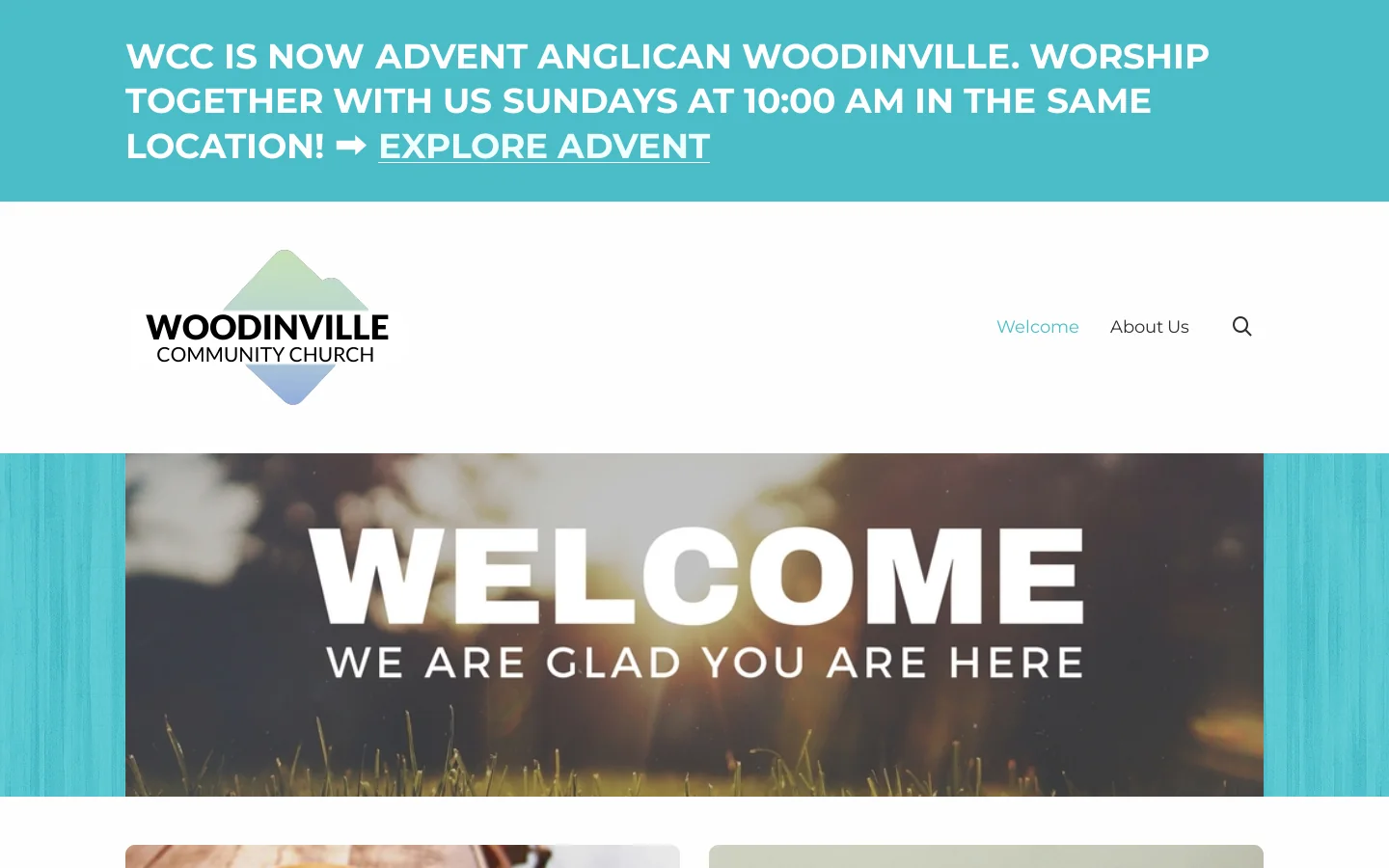 Woodinville Community Church Homepage screenshot