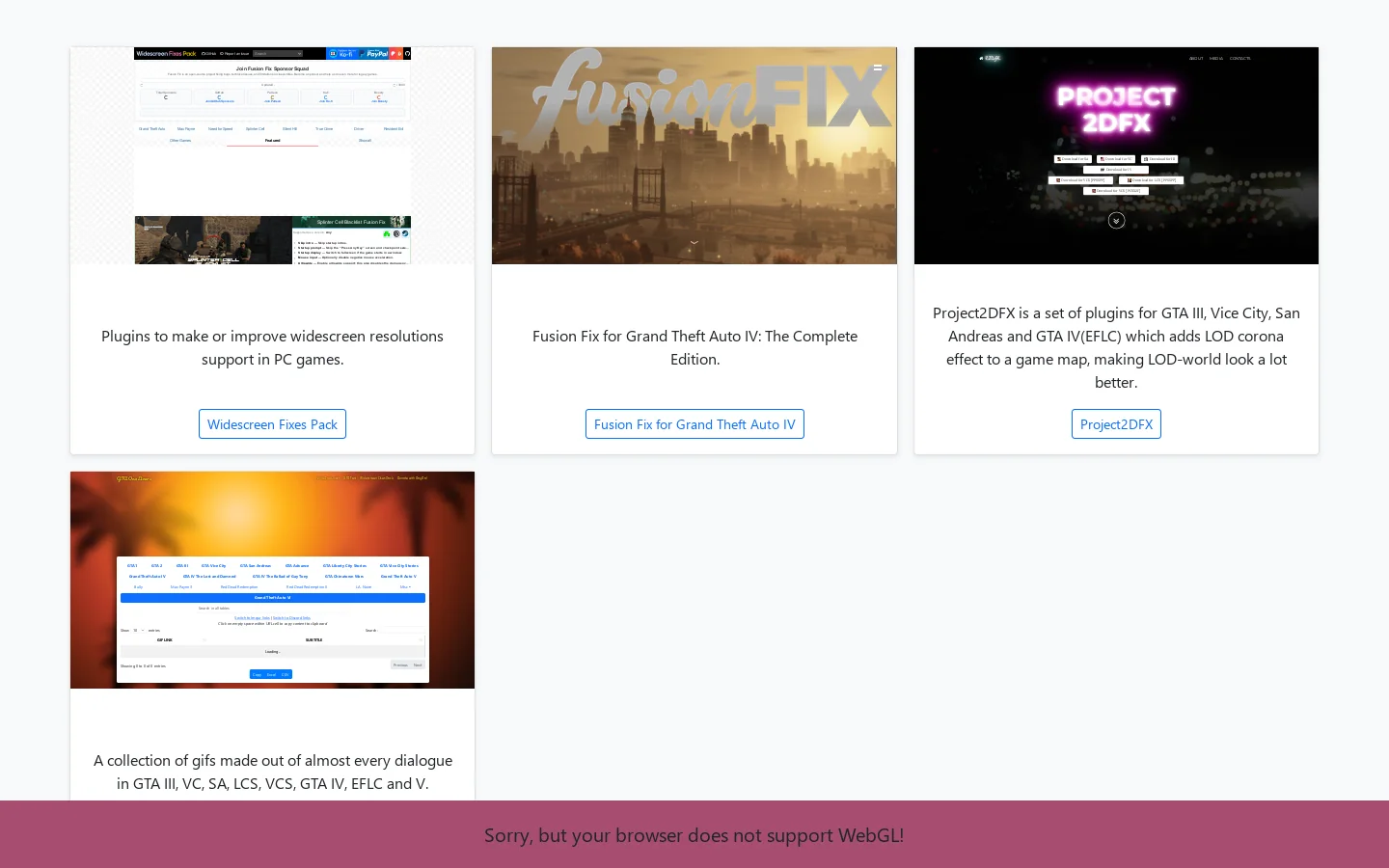 Warp zone of ThirteenAG's Github Homepage screenshot