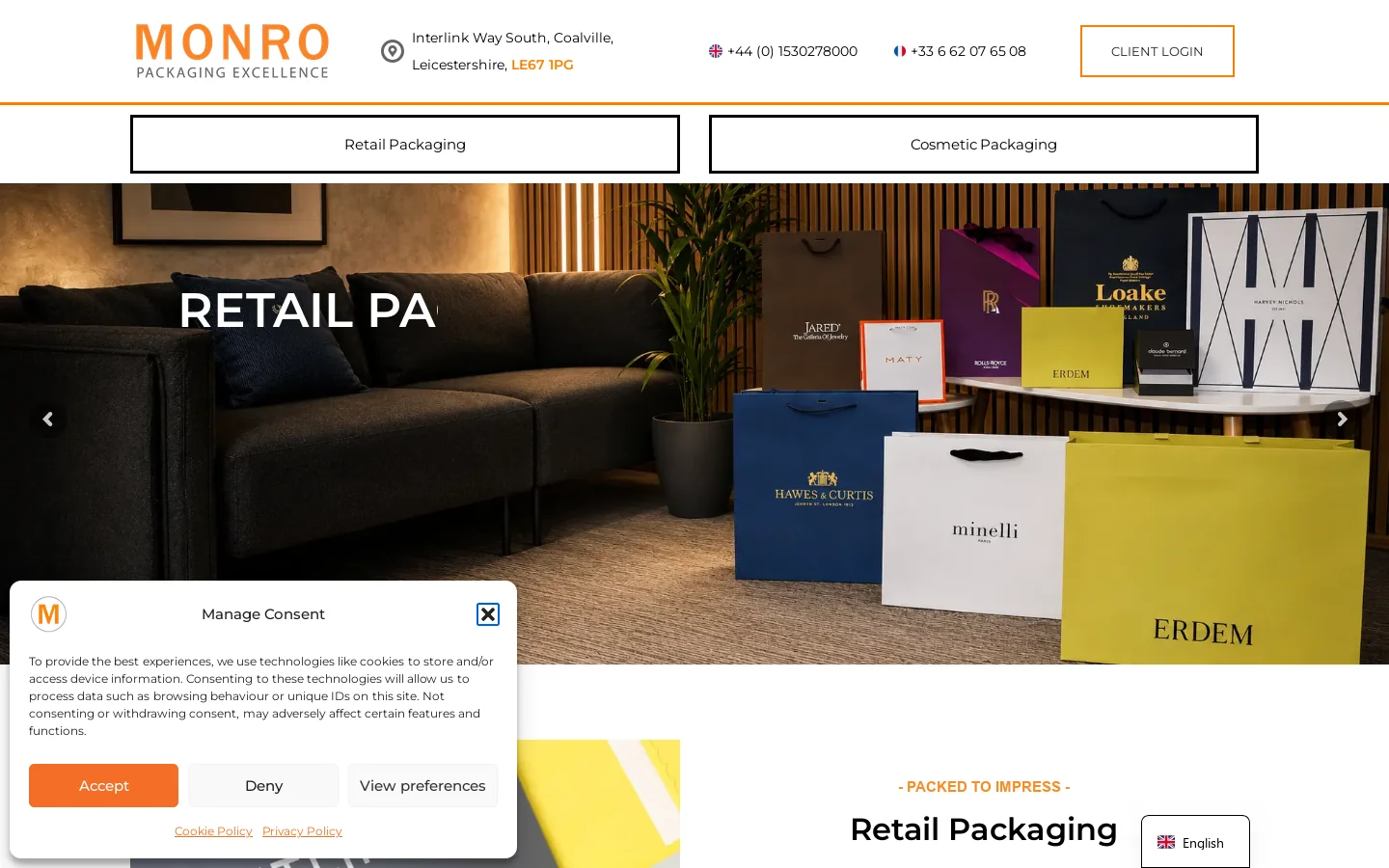 Monro Ltd Homepage screenshot