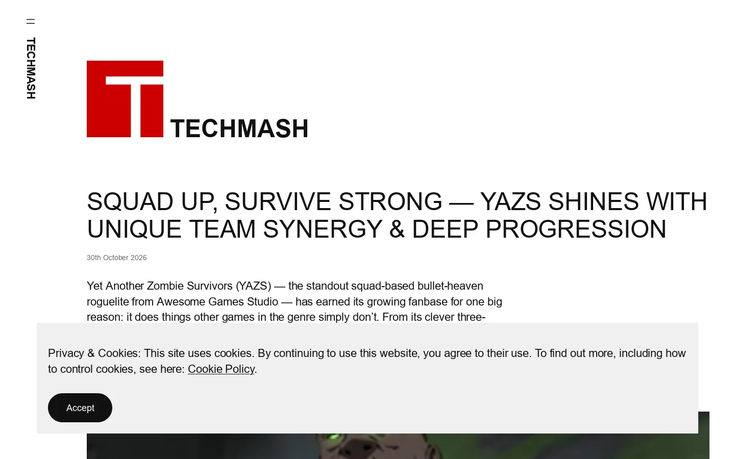 TECHMASH Homepage screenshot