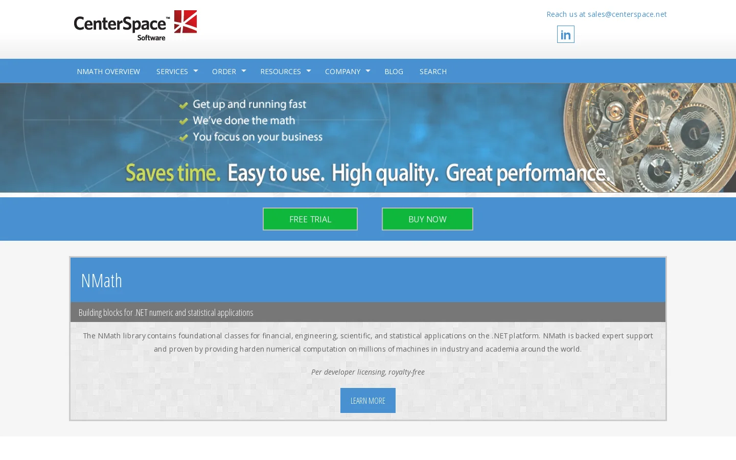 CenterSpace Homepage screenshot