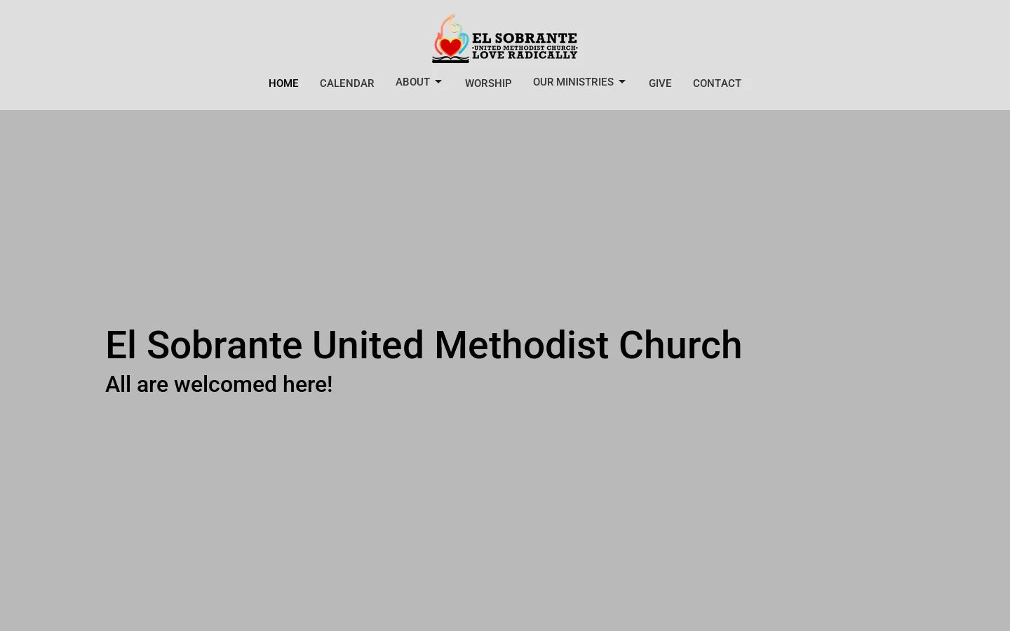 El Sobrante United Methodist Church Homepage screenshot