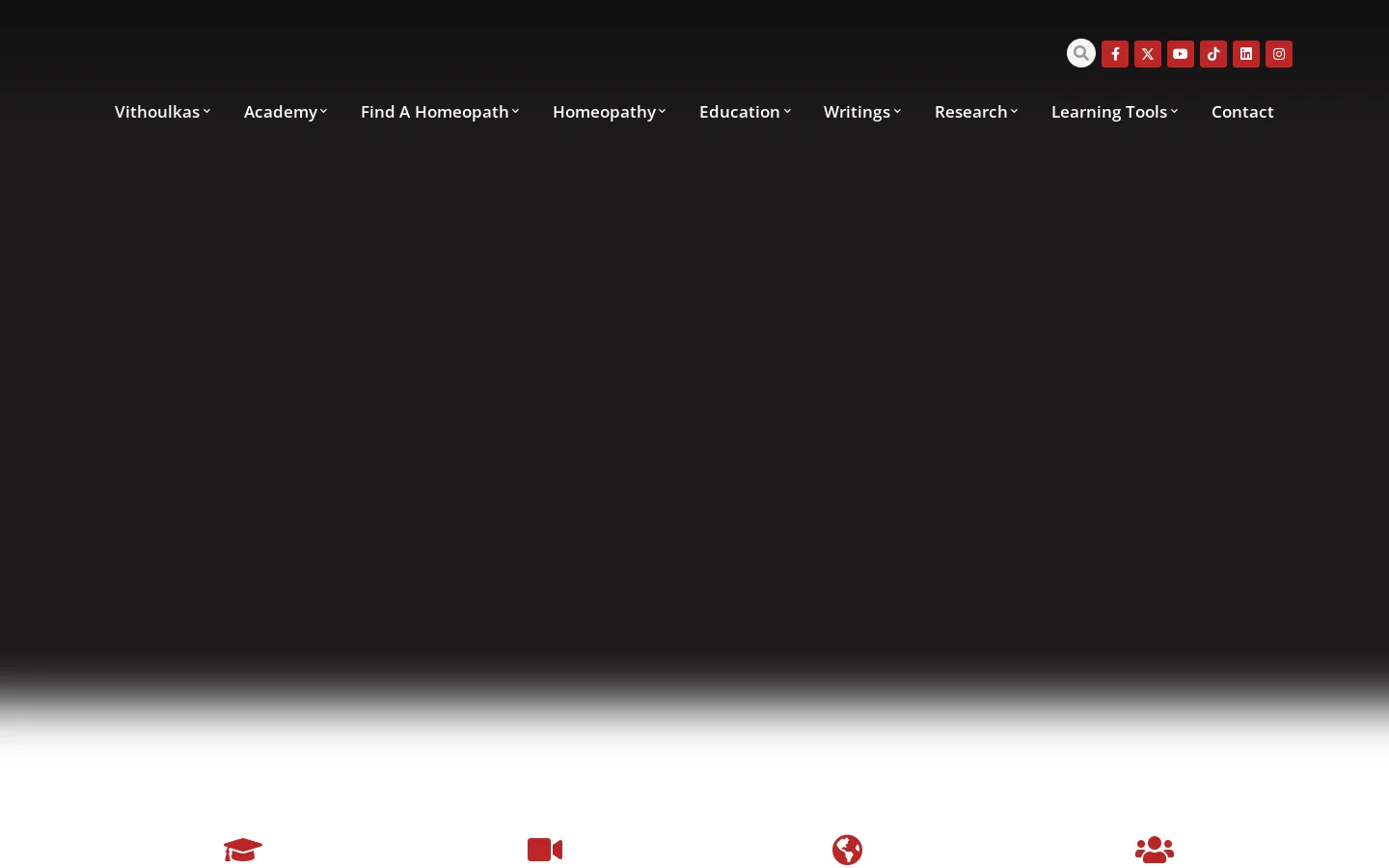 George Vithoulkas | Classical Homeopathy Library Homepage screenshot