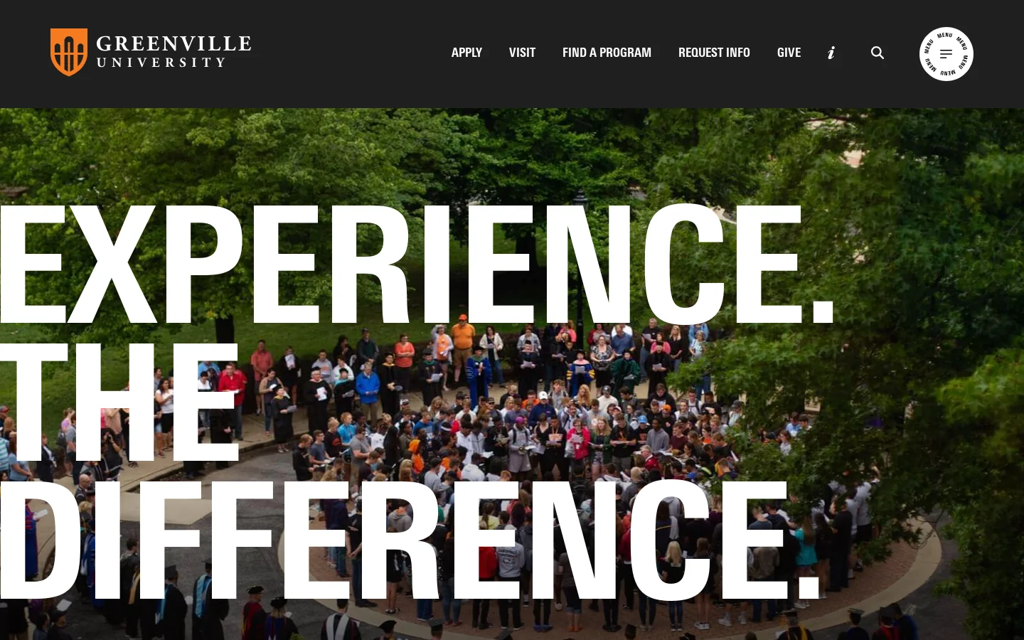 Greenville University Christ-Centered Education in Illinois Homepage screenshot