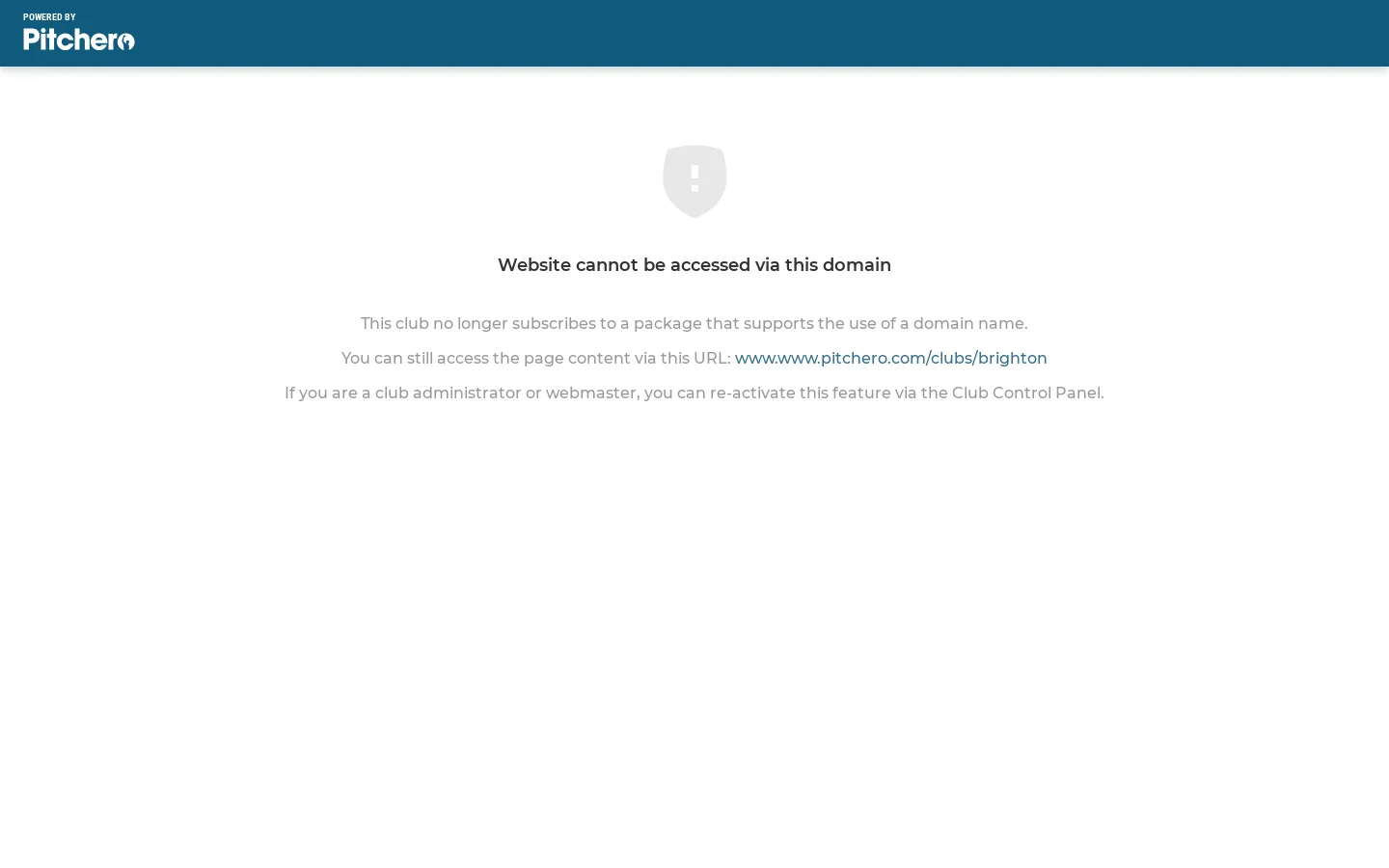 Package Expired Homepage screenshot