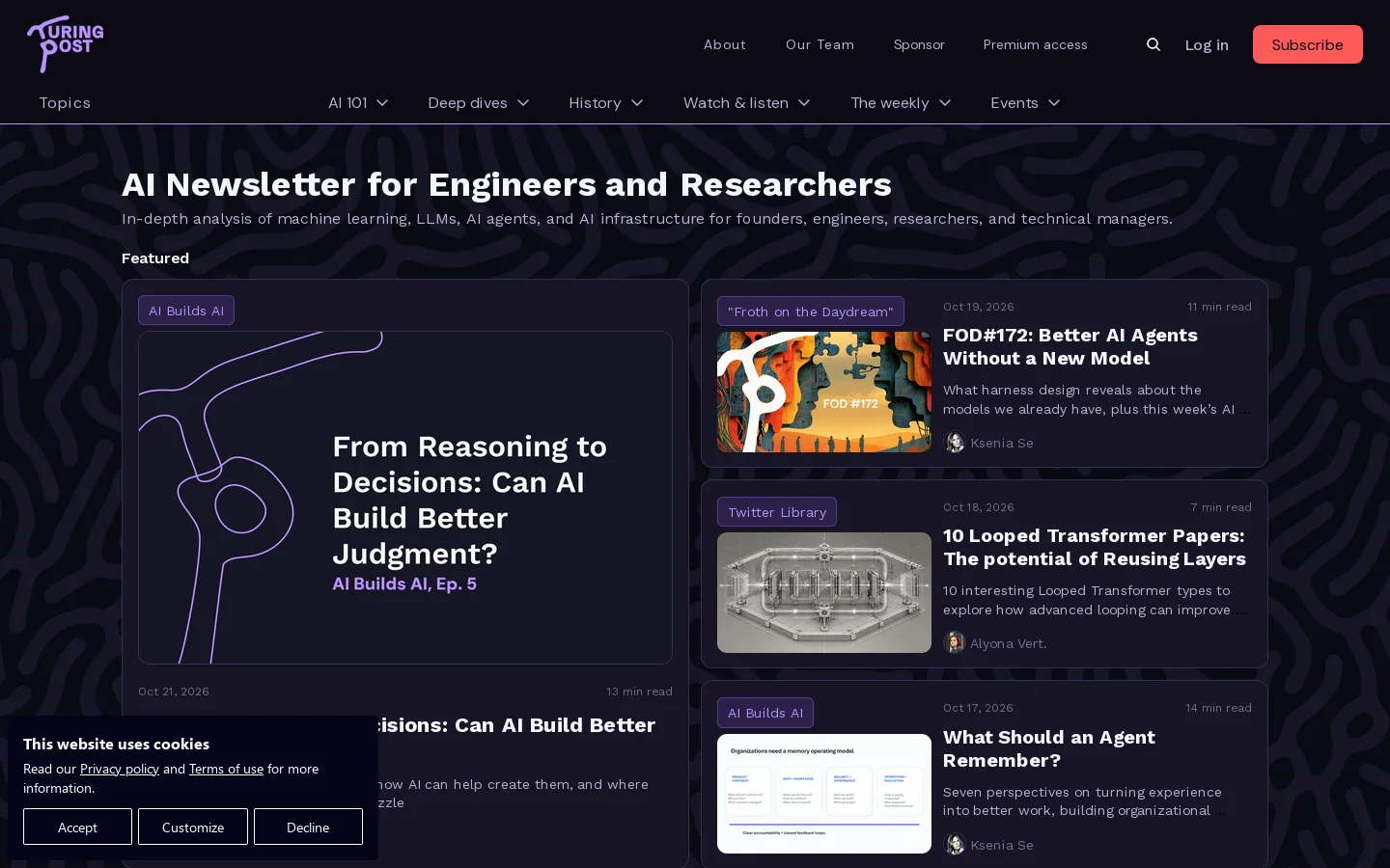 Turing Post Homepage screenshot
