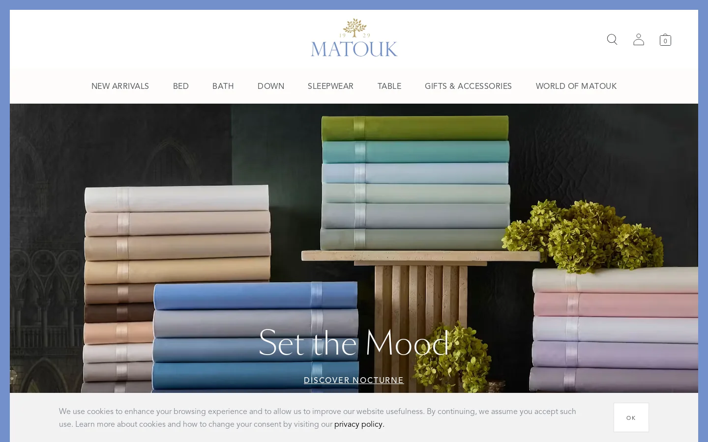 MATOUK® Homepage screenshot