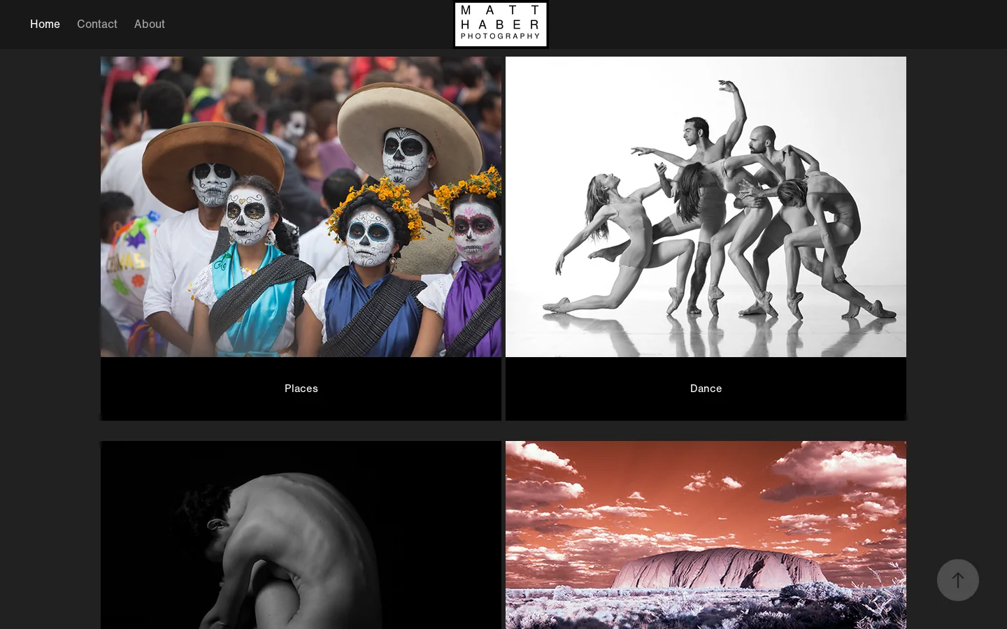 Matt Haber Photography Homepage screenshot