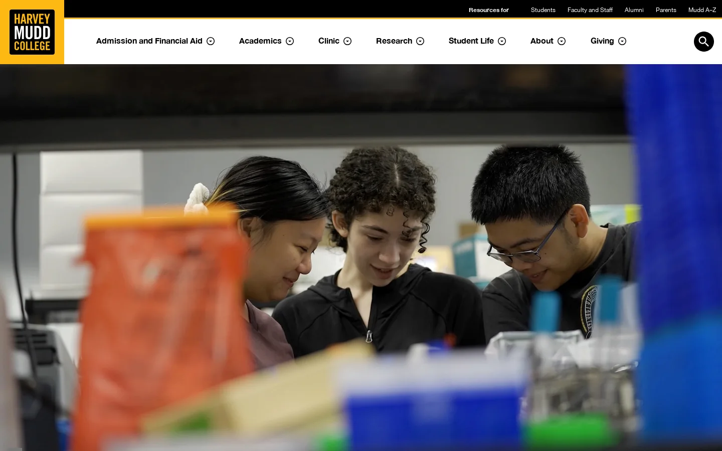Computer Science | Harvey Mudd College Homepage screenshot