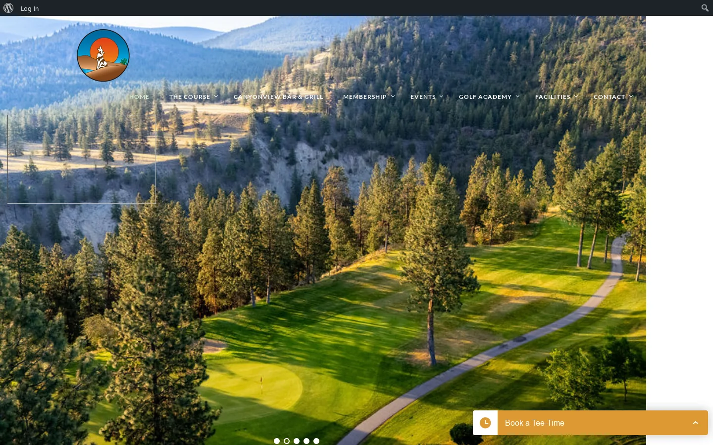 Summerland Golf & Country Club Homepage screenshot