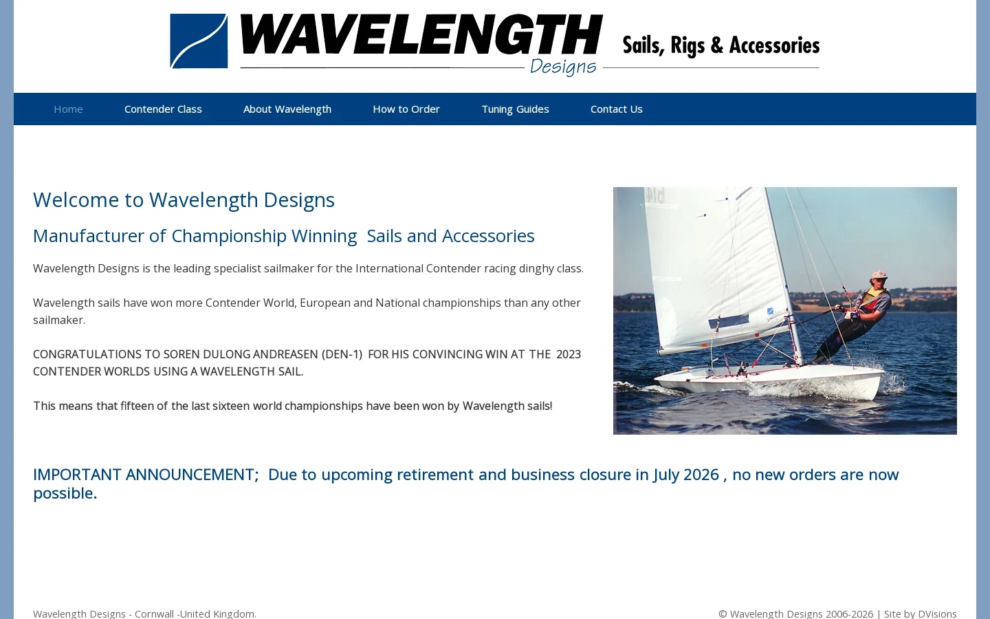 Wavelength Designs Homepage screenshot