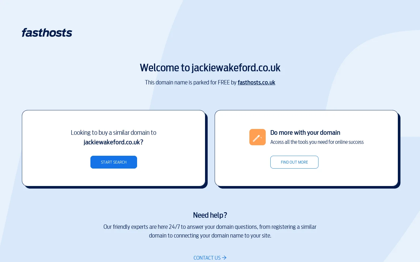 Domain parking page Homepage screenshot