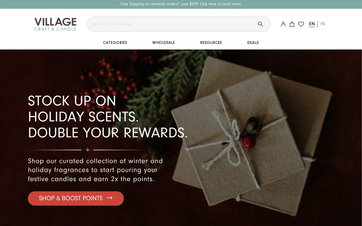 Village Craft & Candle - Wholesale Craft Supplies | Canada & USA Homepage screenshot