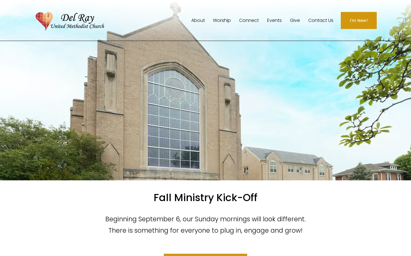 Del Ray United Methodist Church Homepage screenshot