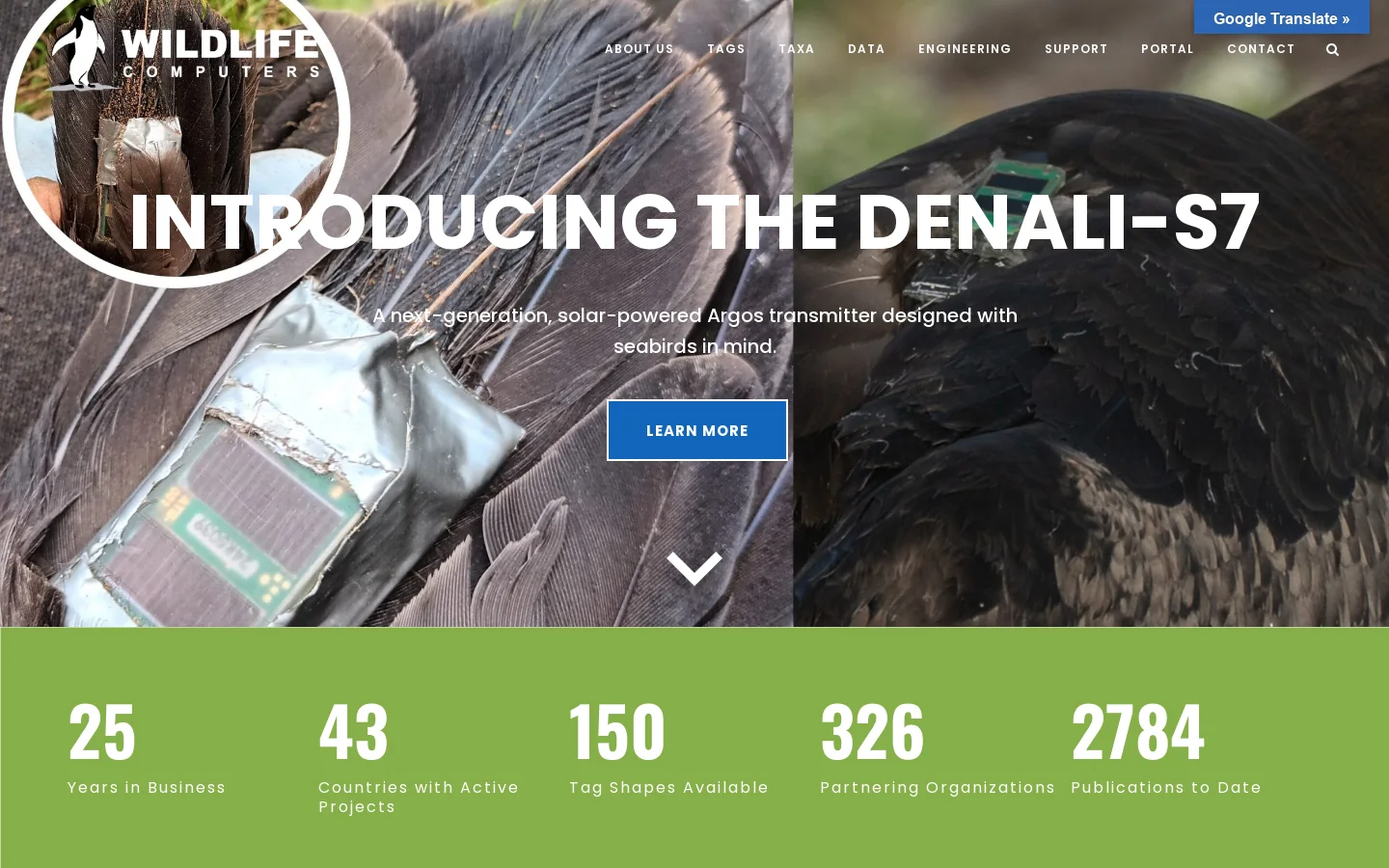 Wildlife Computers Inc Homepage screenshot