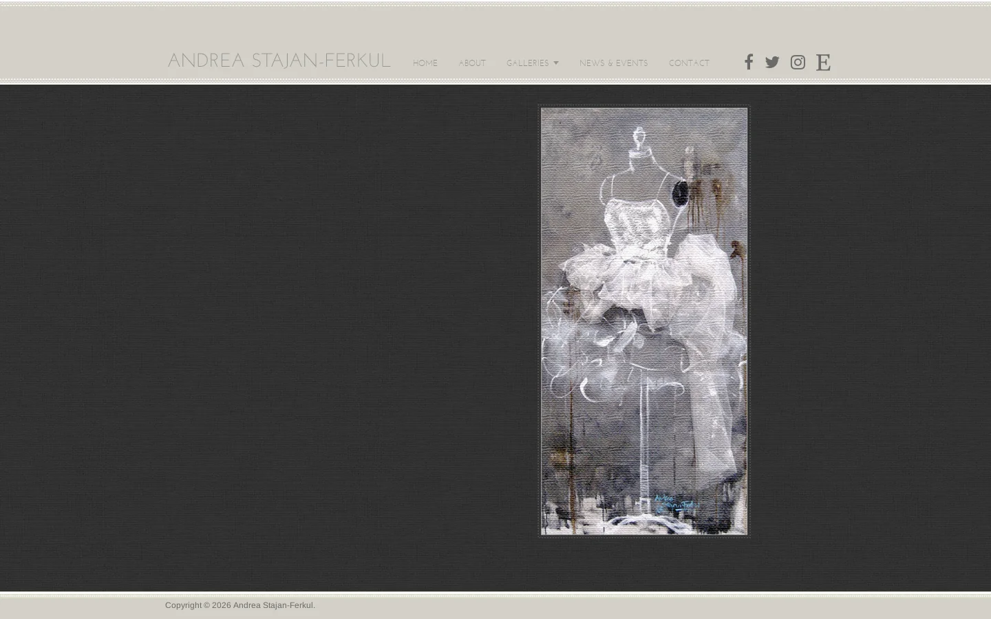 Andrea Stajan-Ferkul « Fine Art Homepage screenshot
