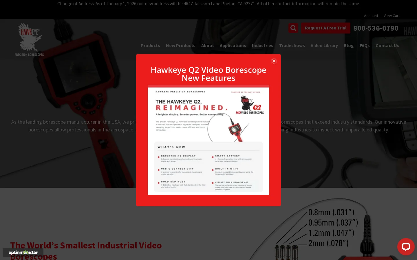 Rugged Borescopes | Borescope Cameras | Video Borescopes Homepage screenshot