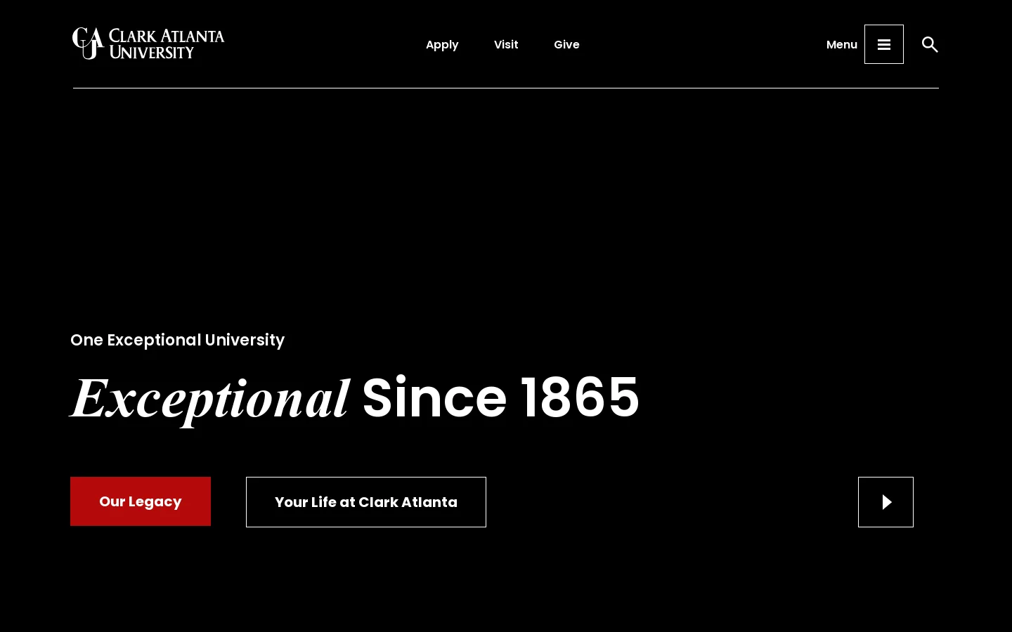 Homepage | Clark Atlanta University Homepage screenshot