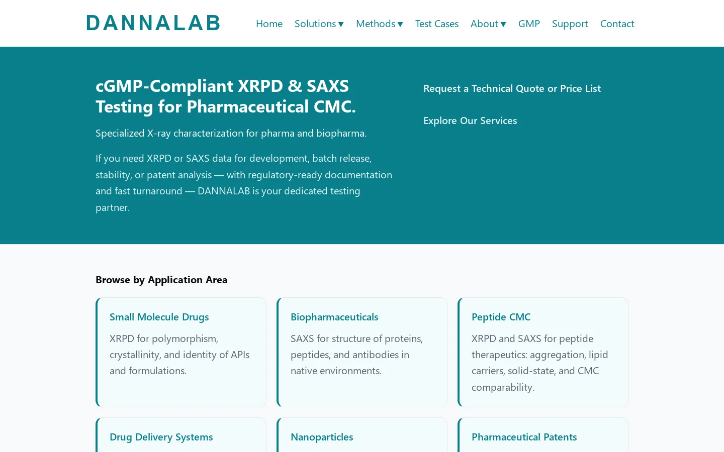 DANNALAB Homepage screenshot