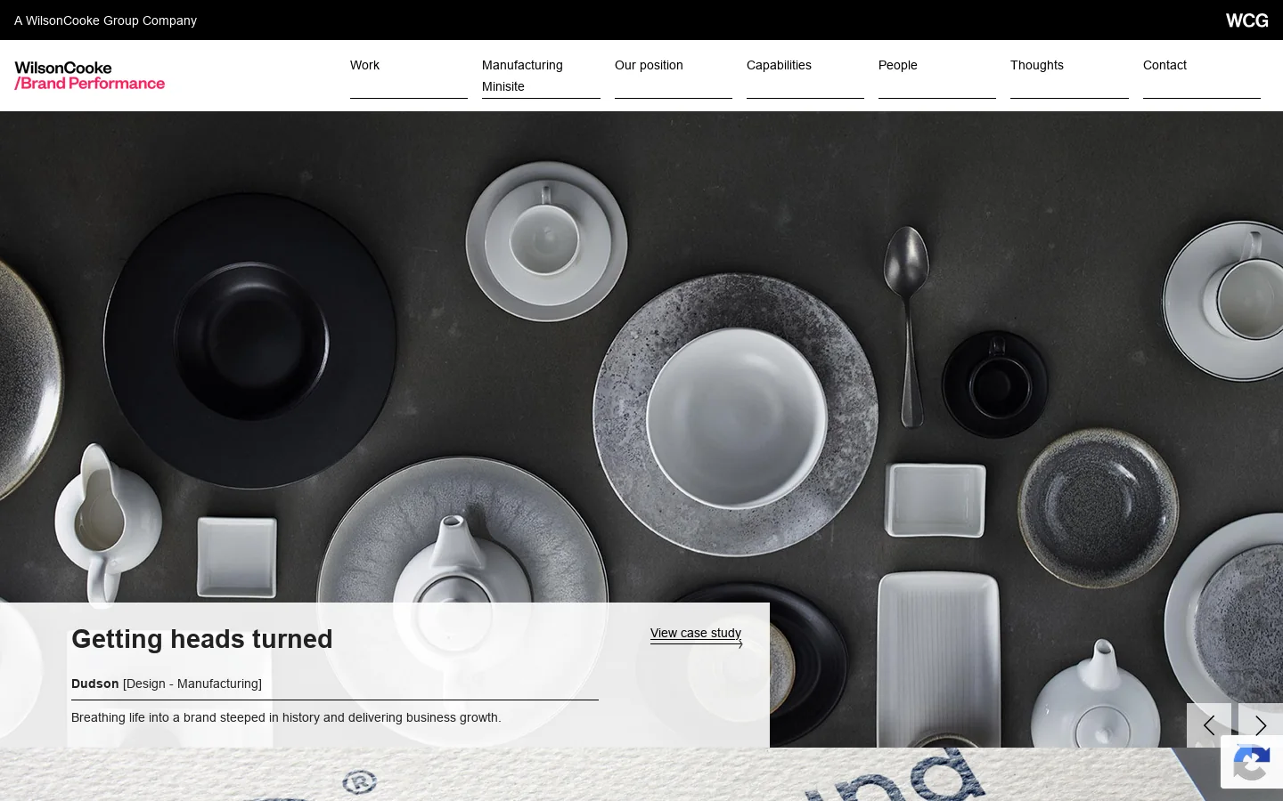 Wilson Cooke Homepage screenshot