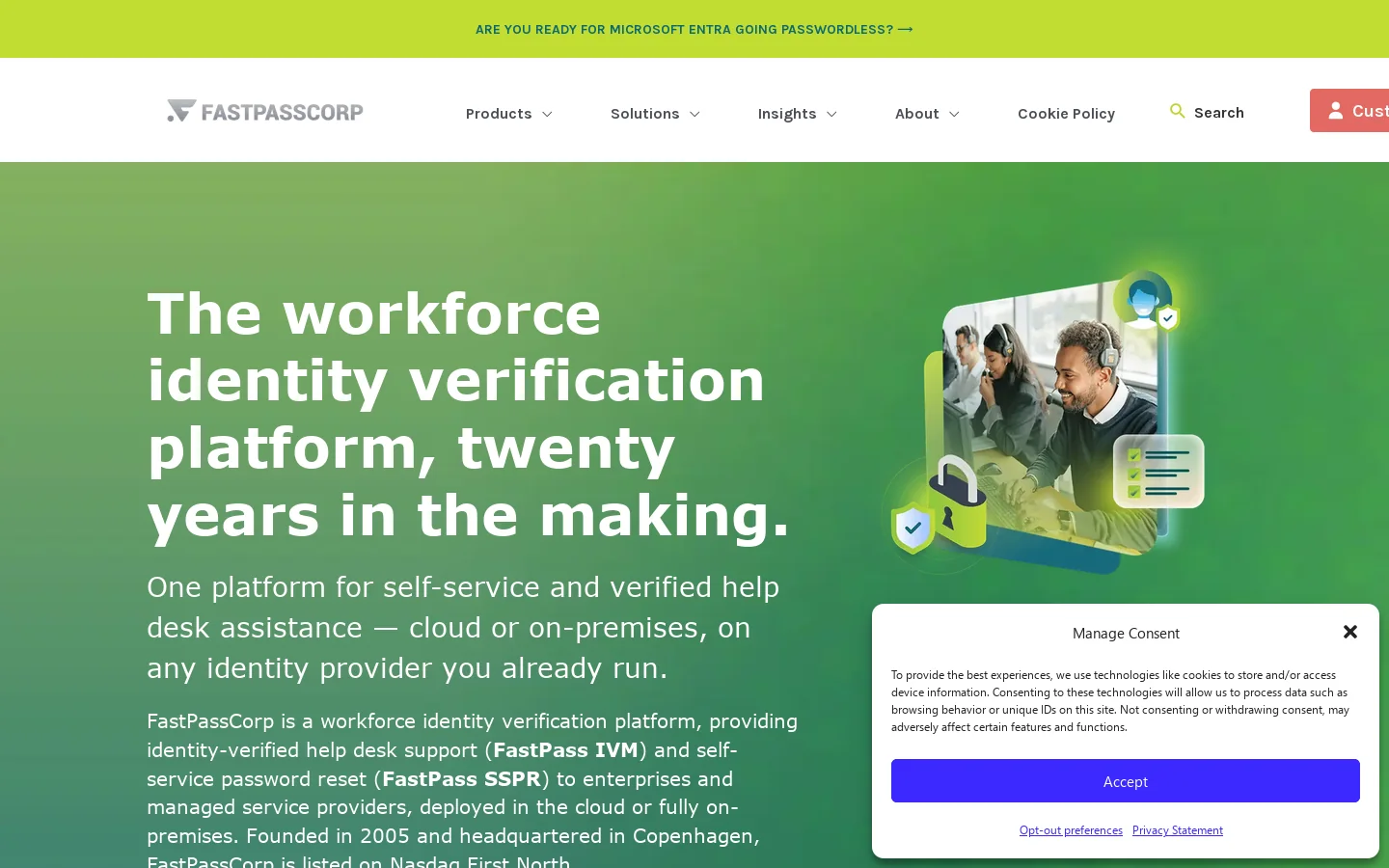 FastPassCorp Homepage screenshot