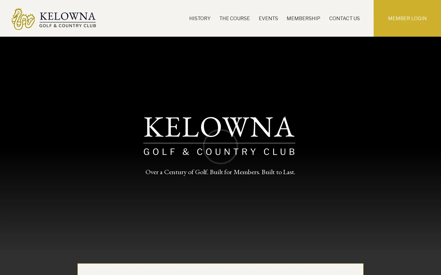 Kelowna Golf and Country Club Homepage screenshot