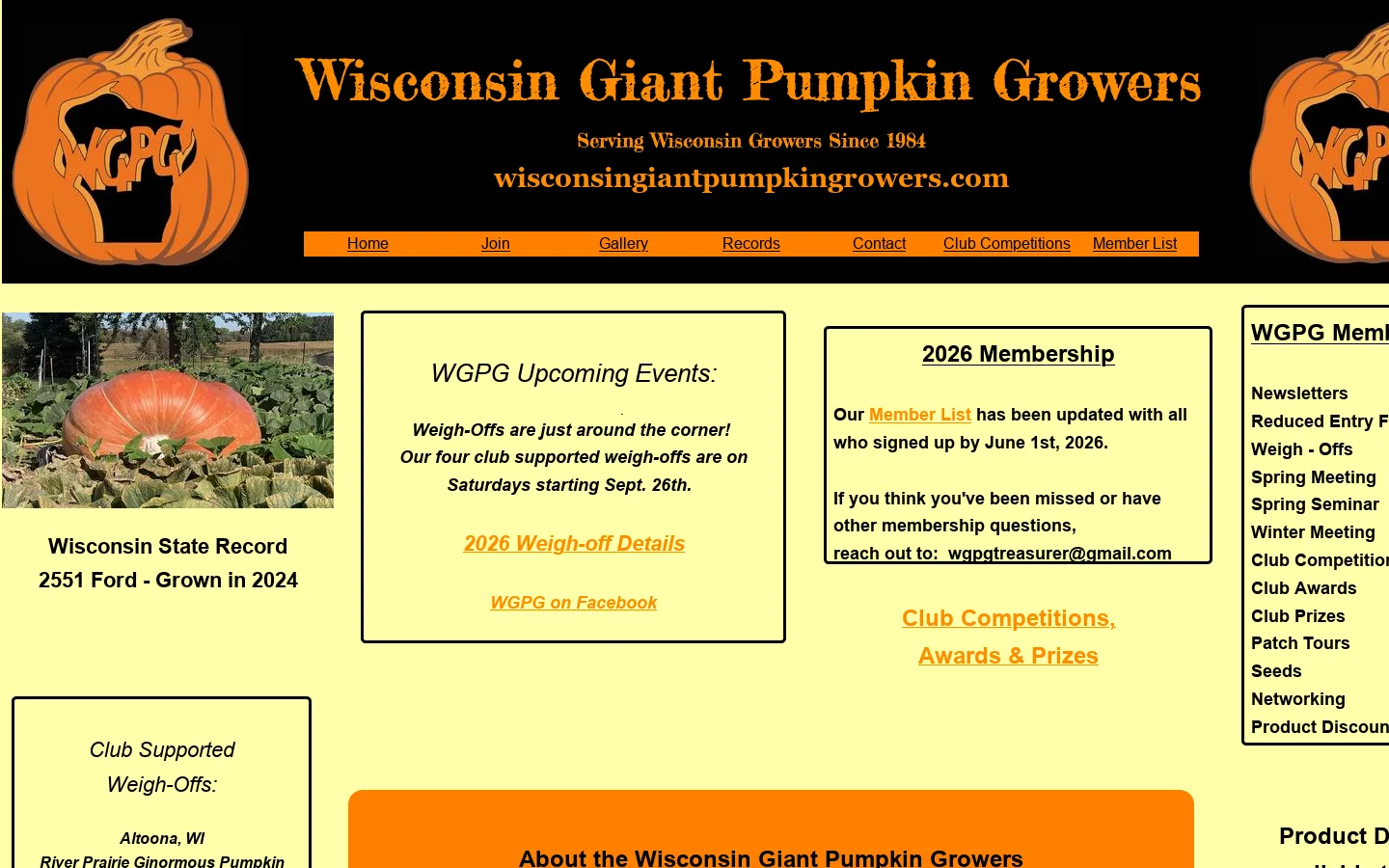 WGPG Home Homepage screenshot