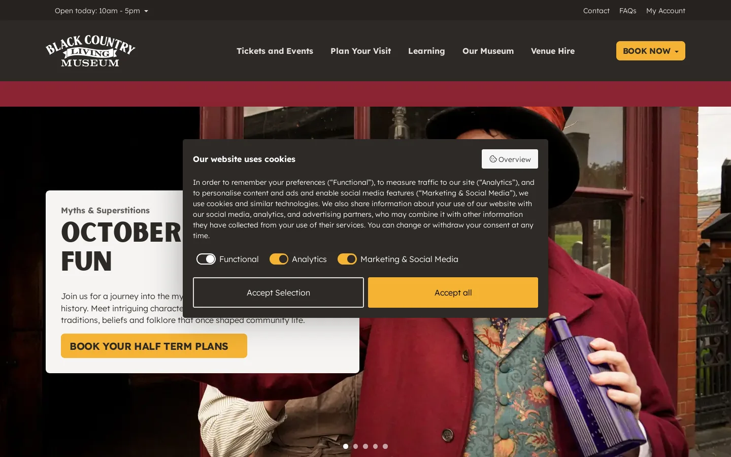 Black Country Living Museum Homepage screenshot