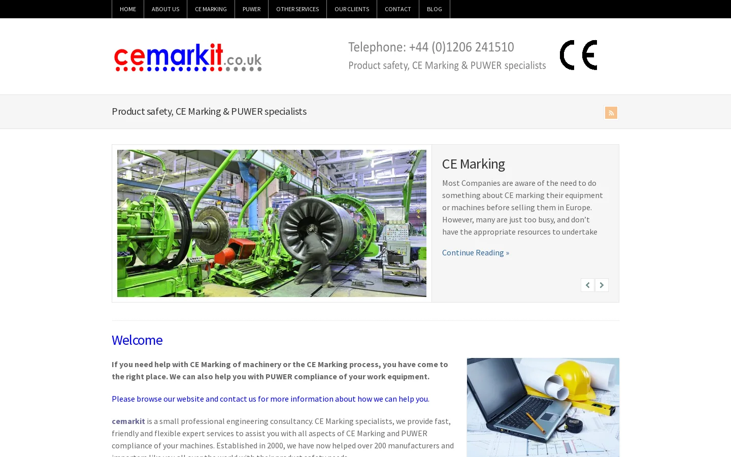 CEmarkit Homepage screenshot