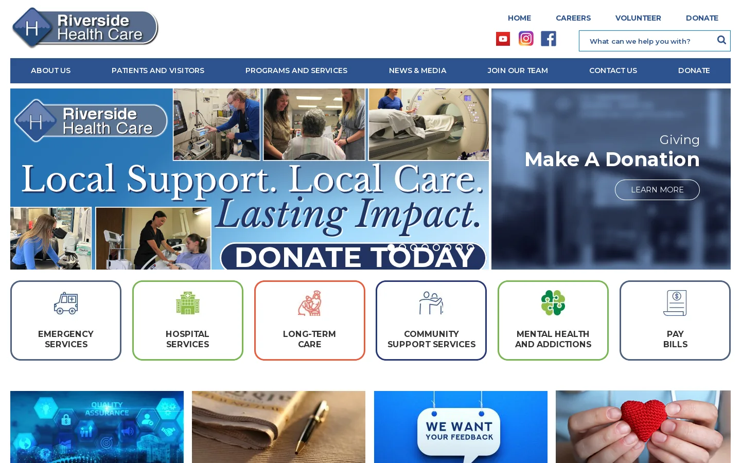 Riverside - Home Homepage screenshot