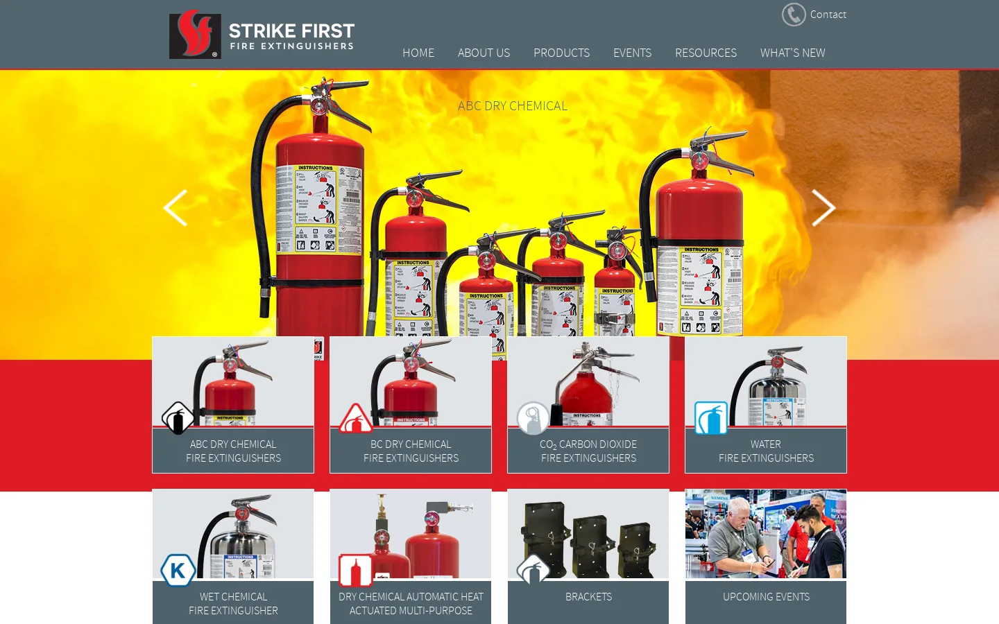Strike First Homepage screenshot