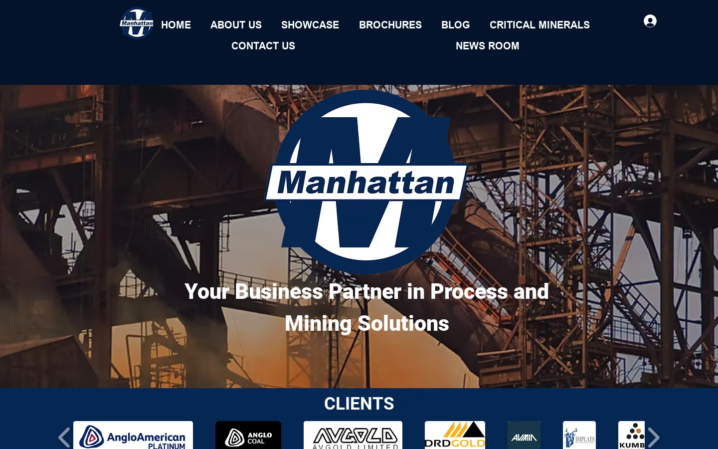 Manhattan Corporation Homepage screenshot