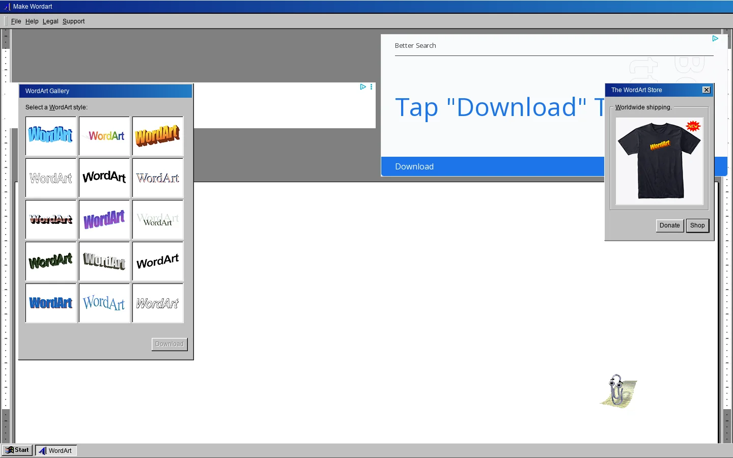 Make WordArt Homepage screenshot