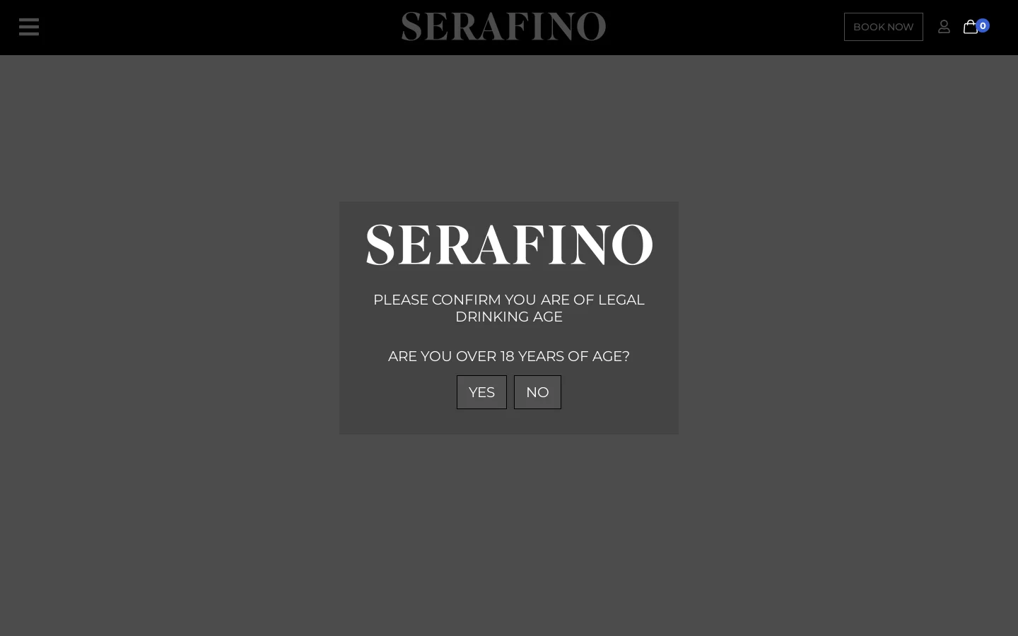 Serafino Wines McLaren Vale Homepage screenshot