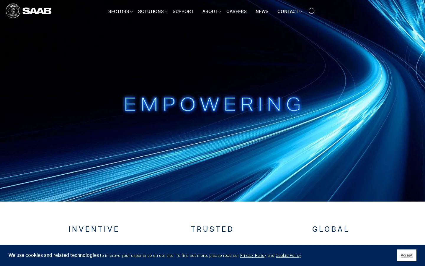 Saab Seaeye Homepage screenshot