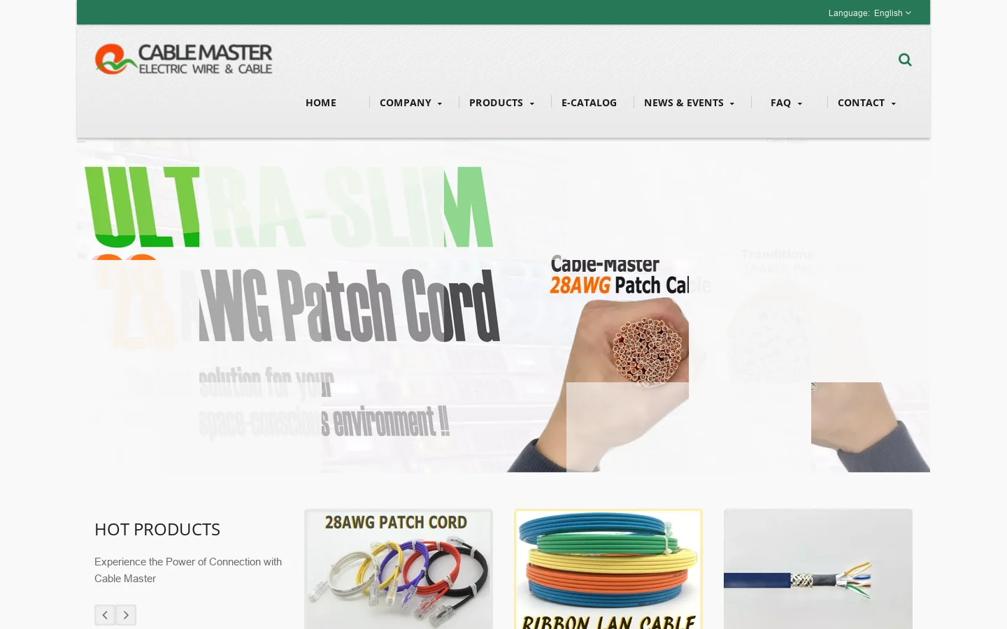 Cable-Master Homepage screenshot